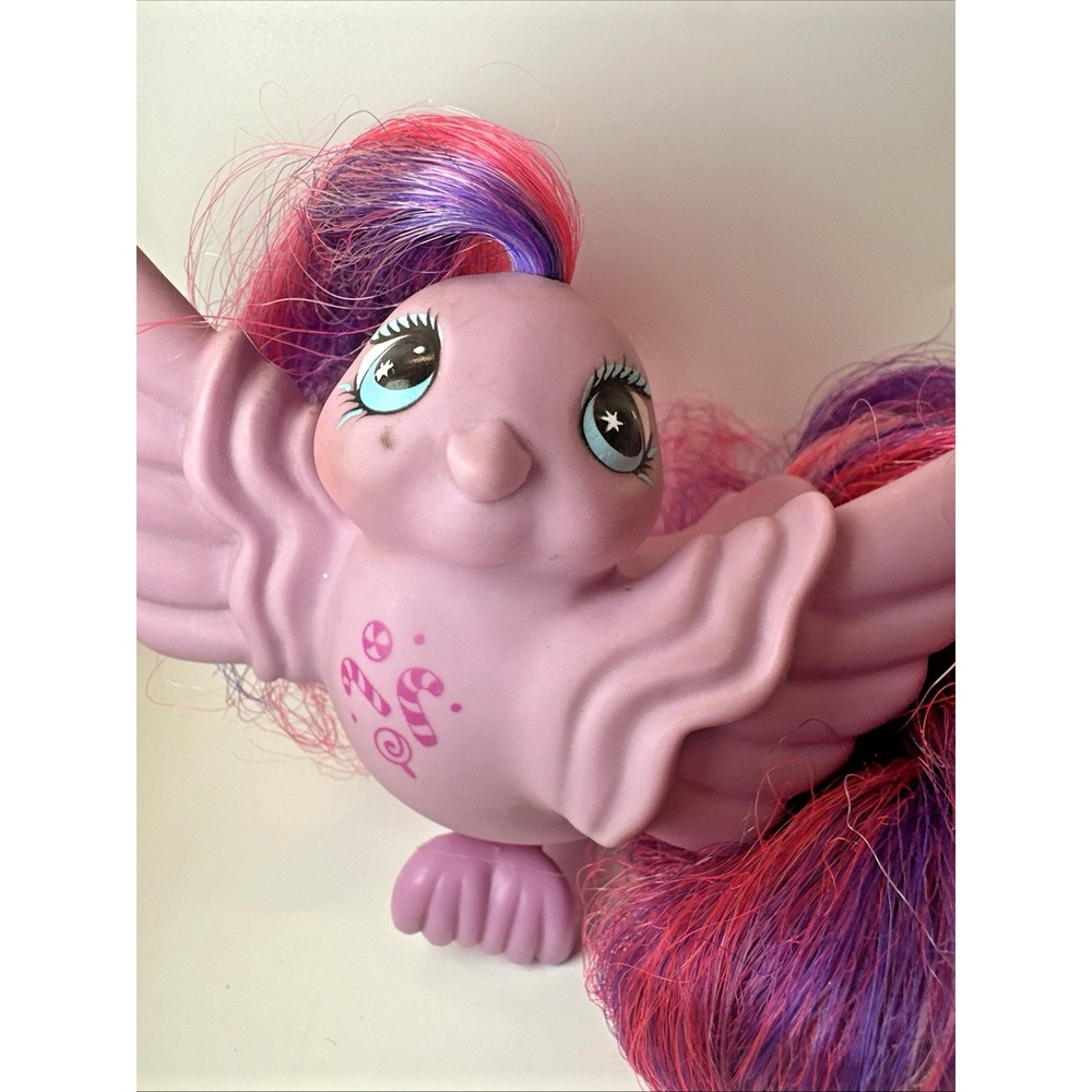 Vintage 1987 Pink My Little Pony Fairy Tails Candy Cane Tasty Tails Bird Hasbro